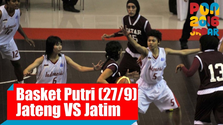 Bola Basket - (Putri) Jawa Tengah vs Jawa Timur, Selasa (27/9)