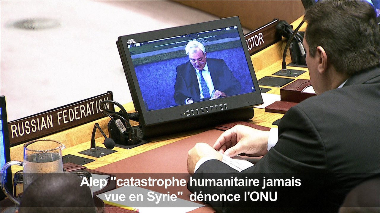 ONU : Alep "catastrophe humanitaire jamais vue en Syrie"