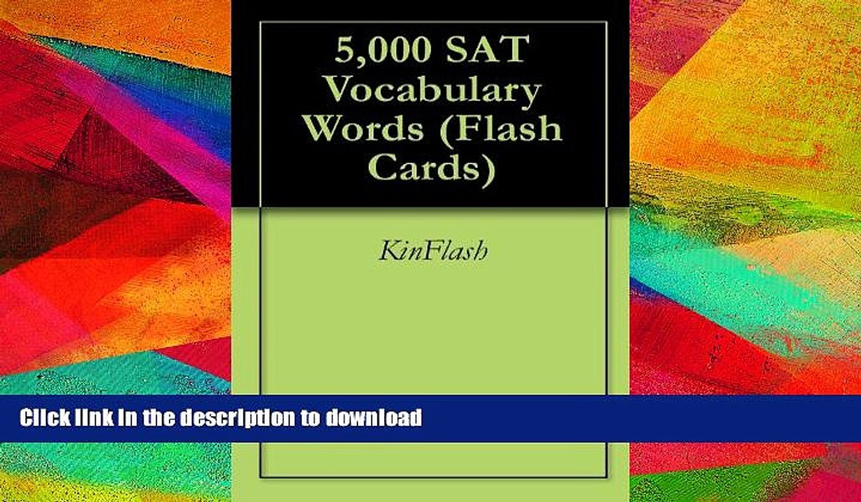 EBOOK ONLINE  5,000 SAT Vocabulary Words (Flash Cards)  GET PDF