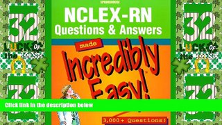 Big Deals  NCLEX-RN Questions   Answers Made Incredibly Easy!  Free Full Read Most Wanted