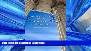 FAVORIT BOOK American Law from a Catholic Perspective: Through a Clearer Lens (Catholic Social