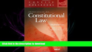 FAVORIT BOOK Principles of Constitutional Law (Concise Hornbook Series) READ EBOOK