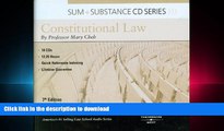READ PDF Sum   Substance Audio on Constitutional Law (CD) (Sum and Substance) READ EBOOK