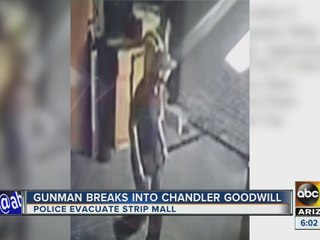Gunman forces way into Goodwill store, shutting down entire strip mall