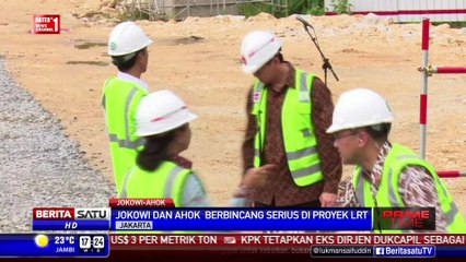 Tinjau MRT dan LRT, Jokowi-Ahok Tampak ‘Mesra’