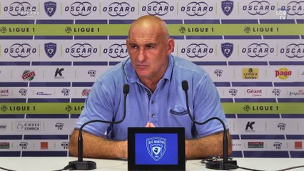 Nantes-Bastia : Conf. d'avant-match de F. Ciccolini