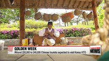 Influx of Chinese tourists expected in Korea during 'Golden Week'