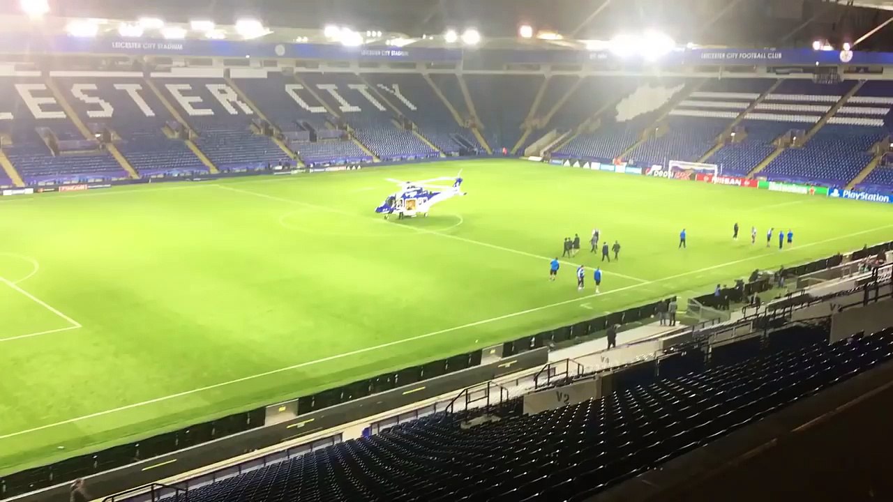 Leicester owner goes home by helicopter just to escape the traffic