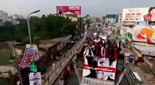 Aerial Video Of Sialkot To Raiwind leading Sialkot caravaan towards Raiwind.