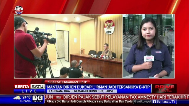 Mantan Dirjen Dukcapil Irman Menjadi Tersangka Korupsi e-KTP