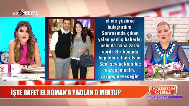 ISTE RAFET EL ROMAN'A YAZILAN O MEKTUP
