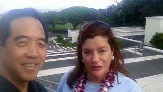 Dena Falken and Spencer Kimura at U Hawaii Law School
