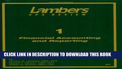[PDF] Financial Accounting and Reporting, 2007-2008 (Lambers Cpa Exam Review) Full Colection