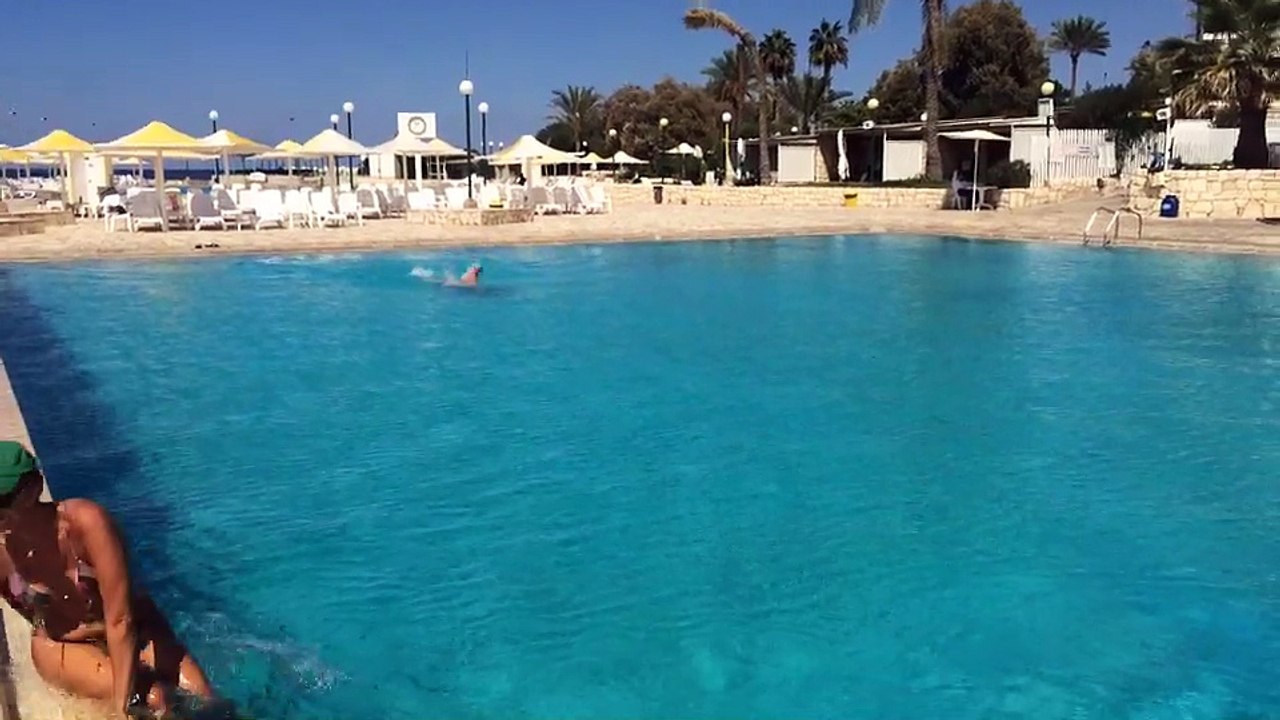 Walif Chbeir Takes a Swim