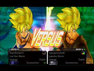 Dragon Ball Z Ultimate Tenkaichi World Tournament: Trigungunsmoke08 vs AngryWetslide13 WT