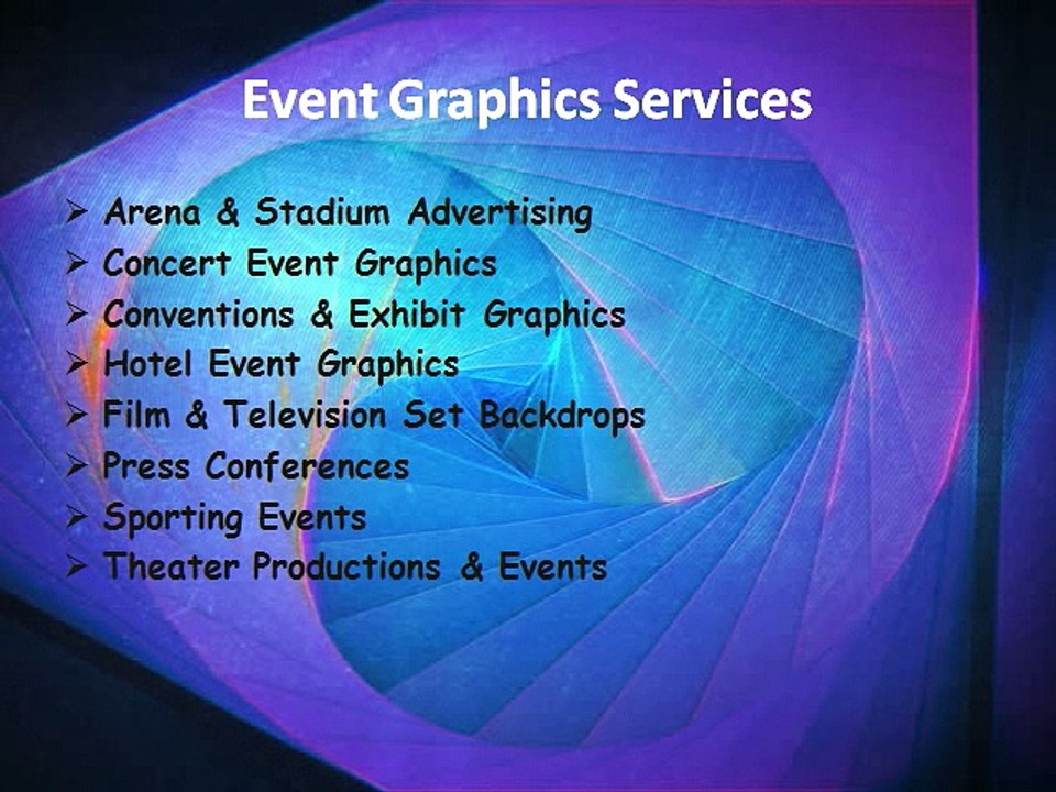 EVENT GRAPHICS & SIGNAGE