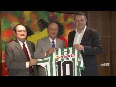 Presidente do Juventude visita a sede da CBF, no Rio de Janeiro