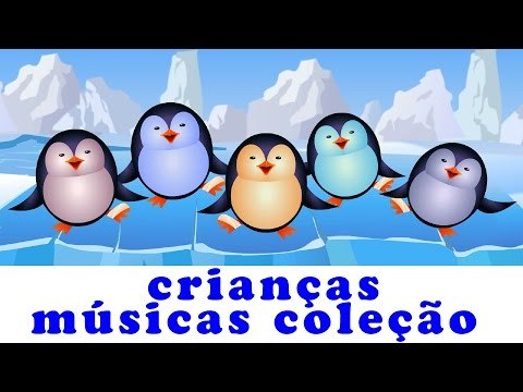 cinco pequenos pinguins l rima de berçário para crianças e bebês