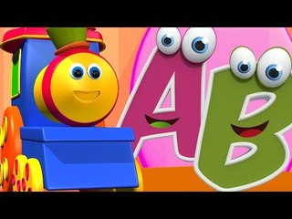 Bob música abc trem | 3D cartoon para crianças | Saiba A a Z