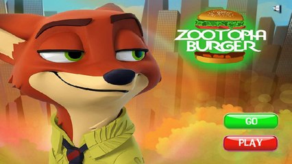 Zootopia Burger | nick wilde cooking games | zootopia disney games