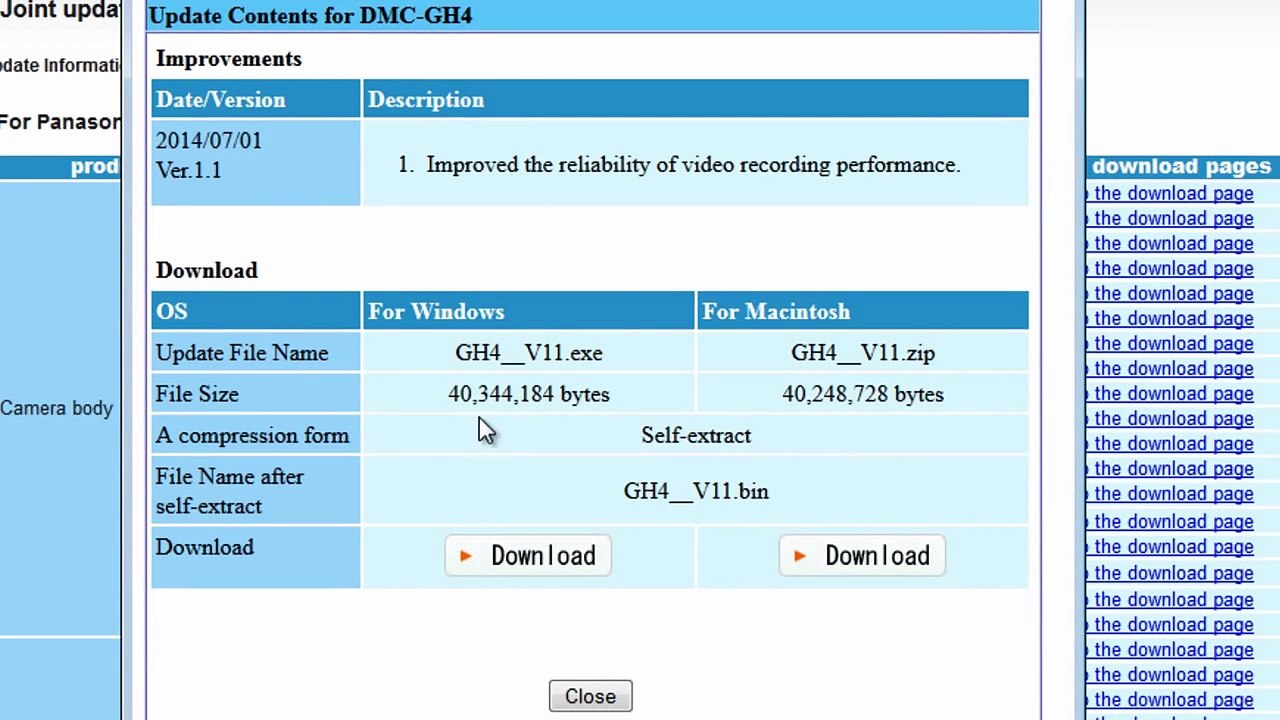 GH4 Update Firmware and Fix for Audio Buzz Issue