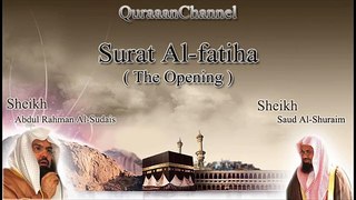 1- Surat Al-fatiha with audio english translation Sheikh Sudais & Shuraim