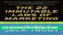 Best Seller The 22 Immutable Laws of Marketing:  Violate Them at Your Own Risk! Free Read