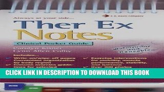 Read Now Ther Ex Notes: Clinical Pocket Guide (Davis s Notes) PDF Online