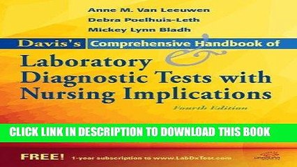 Read Now Davis s Comprehensive Handbook of Laboratory and Diagnostic Tests With Nursing