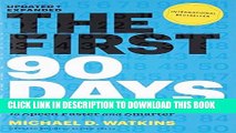 Best Seller The First 90 Days: Proven Strategies for Getting Up to Speed Faster and Smarter,