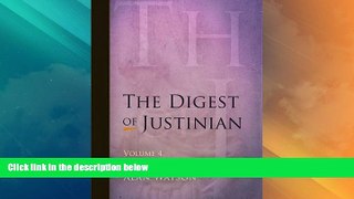 Big Deals  The Digest of Justinian, Volume 4  Best Seller Books Best Seller