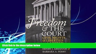 Books to Read  Freedom and the Court: Civil Rights and Liberties in the United States (Eighth