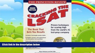 Big Deals  Princeton Review: Cracking the LSAT, 2000 Edition  Best Seller Books Best Seller