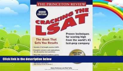 Big Deals  Princeton Review: Cracking the LSAT, 2000 Edition  Best Seller Books Best Seller