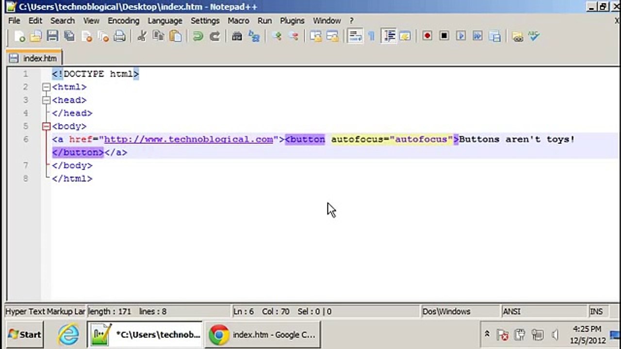 Button html