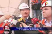 Presentan primer tren automático de Línea 2 del Metro de Lima