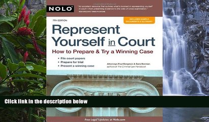 Big Deals  Represent Yourself in Court: How to Prepare   Try a Winning Case  Full Read Most Wanted