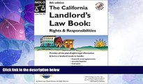 Big Deals  The California Landlord s Law Book: Rights and Responsibilities with CDROM (California