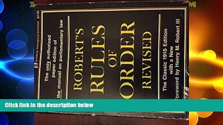 Big Deals  Robert s rules of order: Revised  Best Seller Books Best Seller