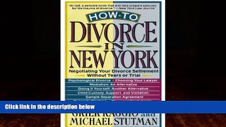 Big Deals  How to Divorce in New York: Negotiating Your Divorce Settlement Without Tears or Trial