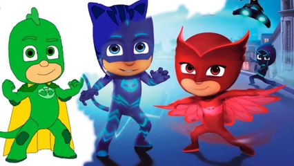 PJ Masks English Version - Full HD - Gekko, Catboy and Owlette - PJ Masks Colouring Page For Kids