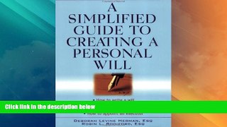 Big Deals  A Simplified Guide to Creating a Personal Will  Full Read Best Seller