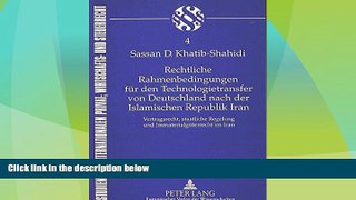 Big Deals  Rechtliche Rahmenbedingungen fÃ¼r den Technologietransfer von Deutschland nach der