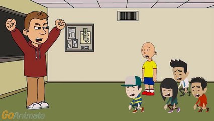 Caillou brings his cellphone to School/Grounded