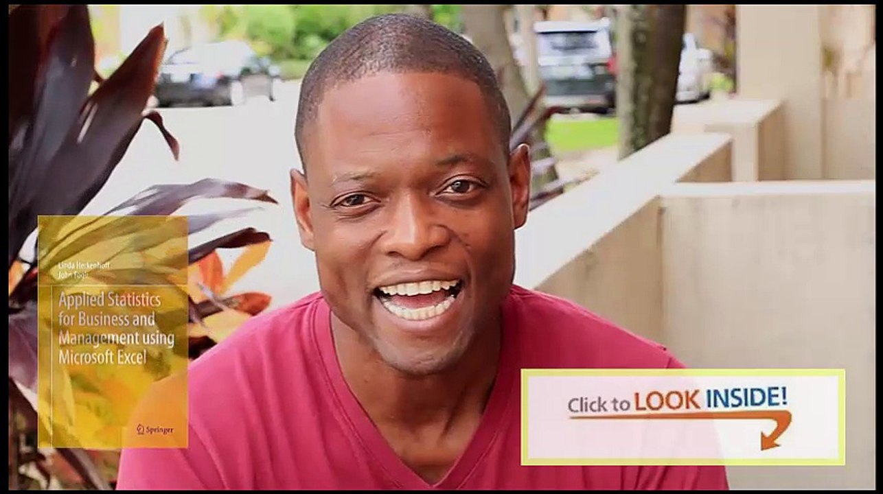 Applied Statistics for Business and Management using Microsoft Excel