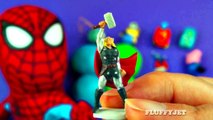 Spiderman Play-Doh Surprise Eggs Peppa Pig Thor Cars Spongebob Superman Batman Marvel Toy FluffyJet