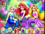 Princess Disney Mermaid Ariels Elsa and Rapunzel Birthday Party - Games for kids
