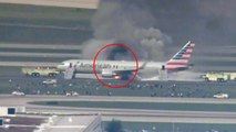 American Airlines 767 Catches Fire on Runway