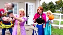 Spiderman & Frozen Elsa HALLOWEEN PRANK! w_ Joker Maleficent Spidergirl Anna Toys! Superhero Fun IRL - YouTube