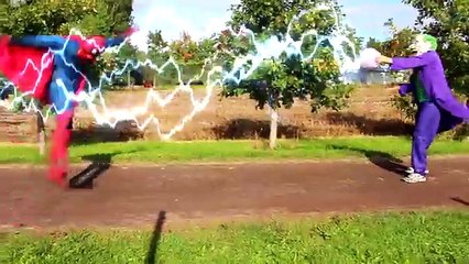 Spiderman SUPERHERO SPELL! w_ Frozen Elsa Joker Maleficent Pink Spidergirl TOYS! Superhero Fun IRL - YouTube